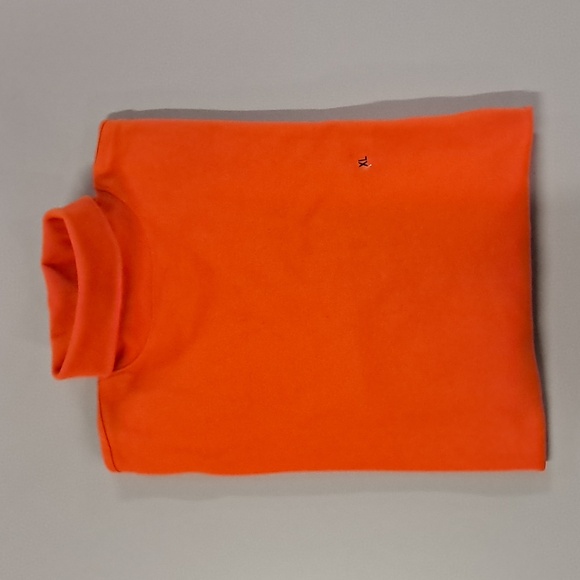 Mens XL Old Navy Orange Long Sleeve Turtleneck Sweater 100% Cotton Stretch - Picture 1 of 6